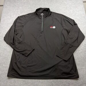 Tri-Mountain Pullover Mens 2XL Black Quarter Zip Ace Hardwear International
